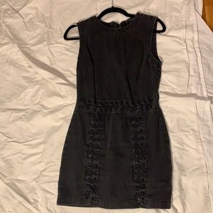 Black denim Zara dress